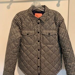 J.Crew Quilted Puffer Shirt-Jacket with PrimaLoft in Plaid